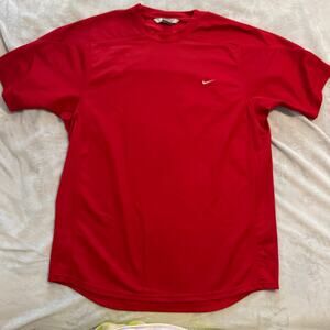 Nike 2005 Red Short Sleeve Sports Shirt Size  XL Y2K